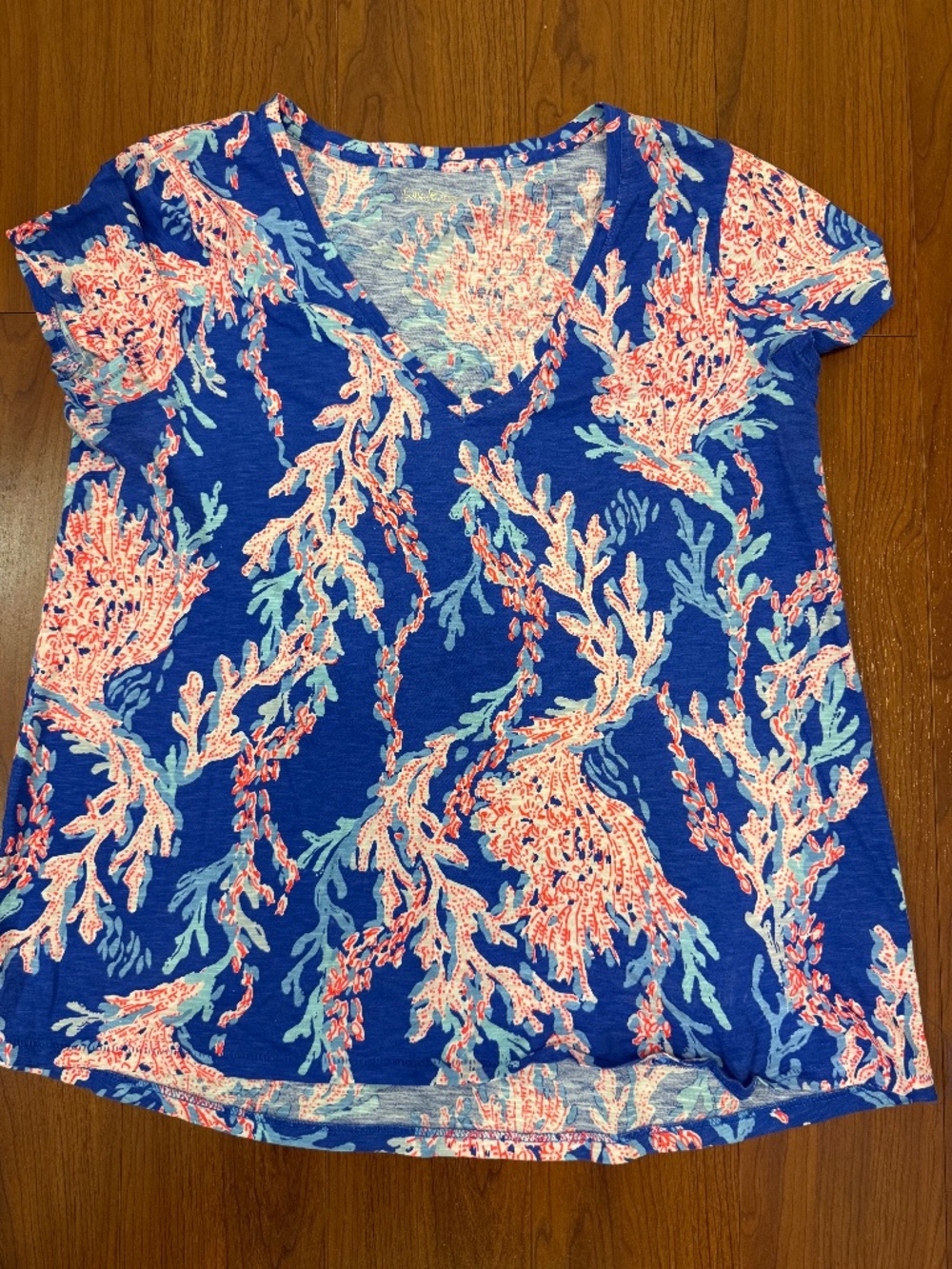 Lilly Pulitzer Etta V-Neck Cotton Top